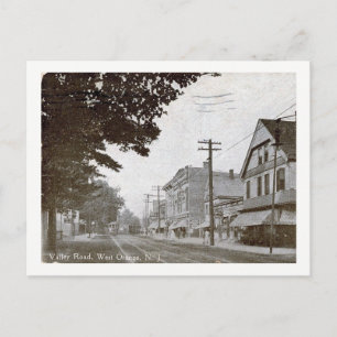 Valley Rd, West-Sinaasappel, NJ Vintage Briefkaart