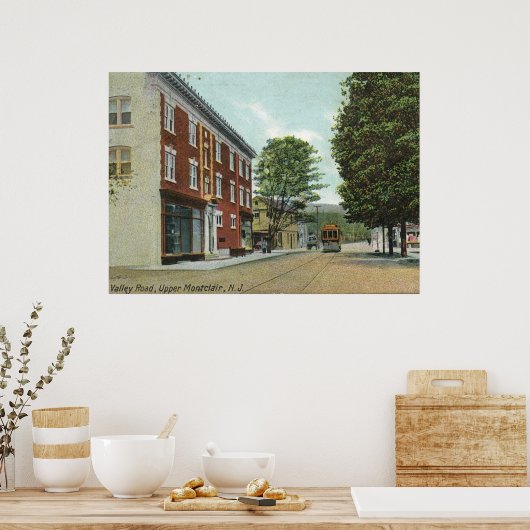 Valley Road, Upper Montclair NJ 1911 Poster (Keuken)