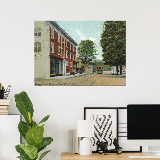 Valley Road, Upper Montclair NJ 1911  Poster (Thuiskantoor)