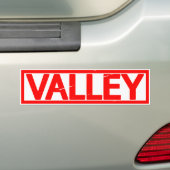 Valley Stamp Bumpersticker (Op auto)