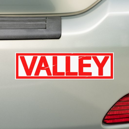 Valley Stamp Bumpersticker (Op auto)
