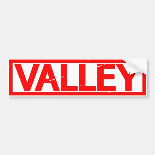 Valley Stamp Bumpersticker (Voorkant)