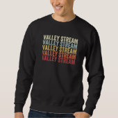 Valley Stream New York Valley Stream NY Retro Vint Trui (Voorkant)