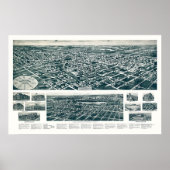 Valley Stream, NY Panoramic Map - 1924 Poster (Voorkant)