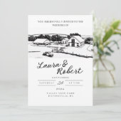 Valley Uitzicht Boerderij Massachusetts Custom Ven Kaart (Staand voorkant)