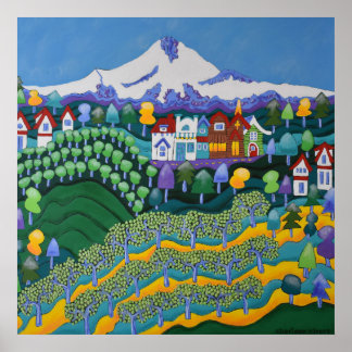 Valley Uitzicht en Parkdale Poster