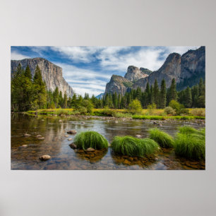 Valley Uitzicht in het Nationaal Park Yosemite Poster