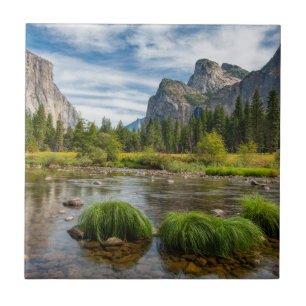 Valley Uitzicht in het Nationaal Park Yosemite Tegeltje