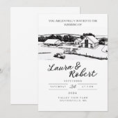 Valley View Farm Massachusetts Aangepast ontwerp v Kaart (Voorkant / Achterkant)