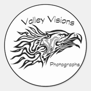 Valley Vision Eagle logo Ronde Sticker
