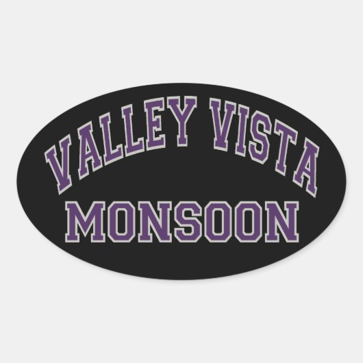 Valley Vista-moesson Ovale Sticker (Voorkant)
