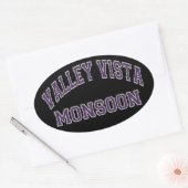 Valley Vista-moesson Ovale Sticker (Envelop)