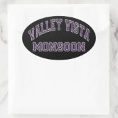 Valley Vista-moesson Ovale Sticker (Tas)