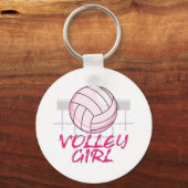 valley volley meisje volleyball ontwerp sleutelhanger (Voorkant)