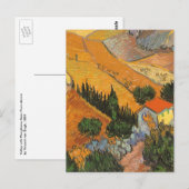 Valley with Plowman door Vincent van Gogh Briefkaart (Voorkant / Achterkant)