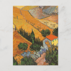 Valley with Plowman door Vincent van Gogh Briefkaart