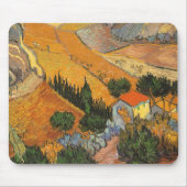 Valley with Plowman door Vincent van Gogh Muismat (Voorkant)