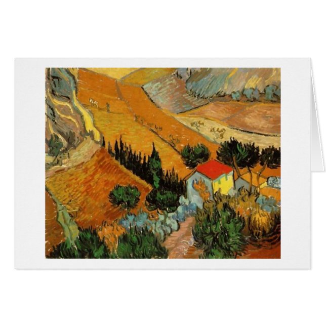 Valley with Plowman (F727)Van Gogh Fine Art (Voorkant Horizontaal)