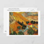 Valley with Plowman (F727)Van Gogh Fine Art Briefkaart (Voorkant / Achterkant)