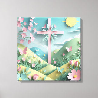 Valley with the Cross Art Print