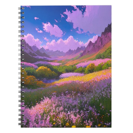 Valley's Blossom Kaleidoscoop Notitieboek (Voorkant)