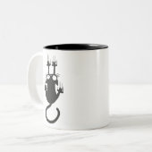 Valling Cat Tweekleurige Koffiemok (Voorkant links)