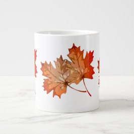 Valling Maple bladeren voor herfst thuisdecor koff Grote Koffiekop