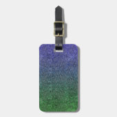 Valln Forest Nightfall Glitter Gradient Bagagelabel (Voorkant verticaal)