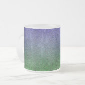 Valln Forest Nightfall Glitter Gradient Matglas Koffiemok (Voorkant links)