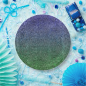 Valln Forest Nightfall Glitter Gradient Papieren Bordje (Feest)
