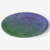 Valln Forest Nightfall Glitter Gradient Papieren Bordje (Gekanteld)