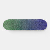 Valln Forest Nightfall Glitter Gradient Persoonlijk Skateboard (Horizontaal)