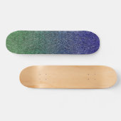 Valln Forest Nightfall Glitter Gradient Persoonlijk Skateboard (Horizontaal)