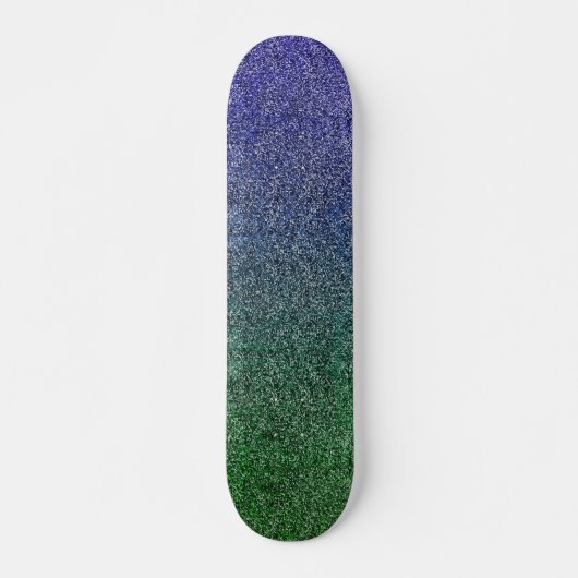 Valln Forest Nightfall Glitter Gradient Persoonlijk Skateboard (Voorkant)
