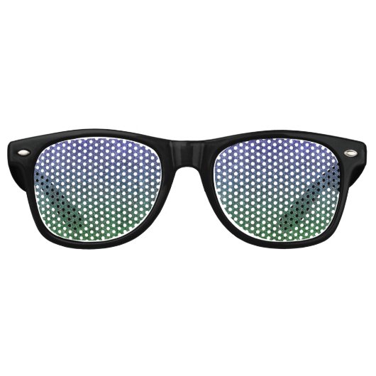 Valln Forest Nightfall Glitter Gradient Retro Zonnebril (Voorkant)