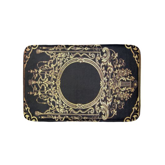 Valln Gold Lijst (ideaal voor een monogram!) Badmat (Voorkant)