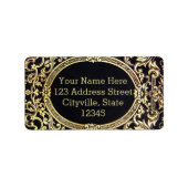 Valln Gold Lijst (ideaal voor een monogram!) Etiket (Voorkant)