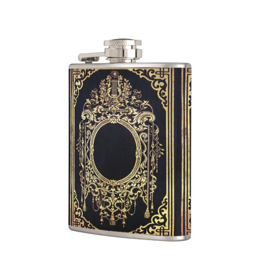 Valln Gold Lijst (ideaal voor een monogram!) Heupfles (Links)