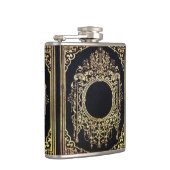 Valln  Gold Lijst (ideaal voor een monogram!) Heupfles (Rechts)