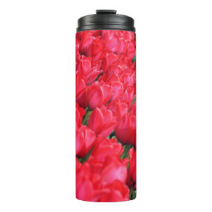 Valln tapijt van Crimson Tulips Thermosbeker
