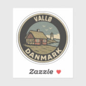 Vallø, Denemarken Danmark Sticker (Vel)