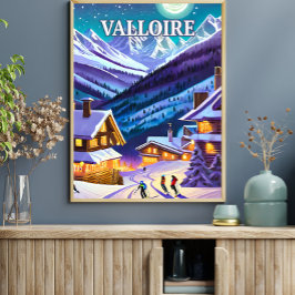 Valloire: Alpestre Toile, Hiver's Eclats in Harmo Poster