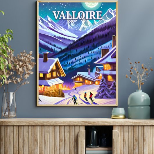 Valloire: Alpestre Toile, Hiver's Eclats in Harmo Poster