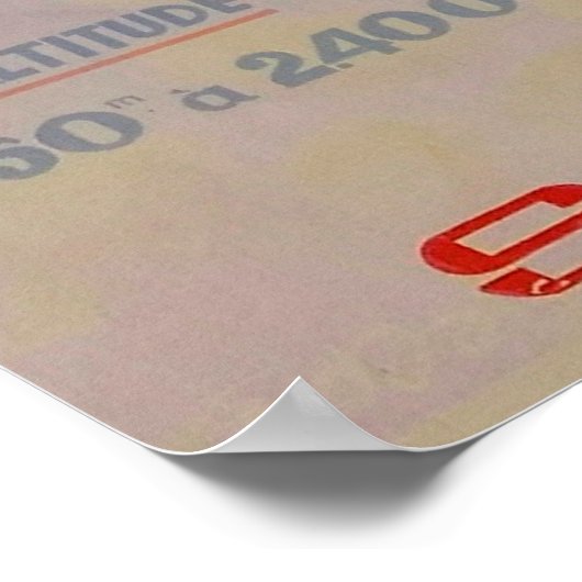 Valloire Savoie France  Ski Poster (Hoek)