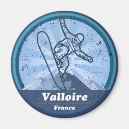 Valloire Skiresort - Snowboard Magneet
