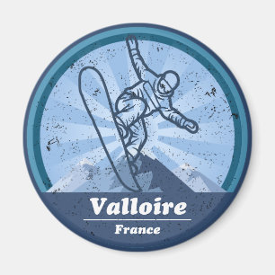 Valloire Skiresort - Snowboard Magneet