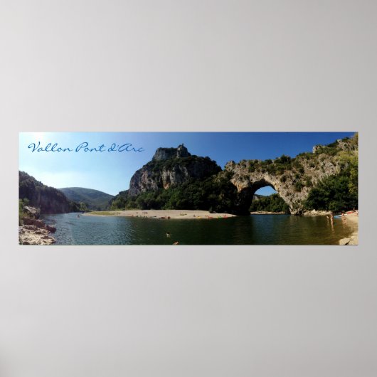 Vallon Pont D'Arc - Panorama Poster (Voorkant)
