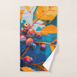 Vallooienolie geschilderd. Abstract herfstblad Handdoek