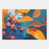 Vallooienolie geschilderd. Abstract herfstblad Inpakpapier Vel (Voorkant)