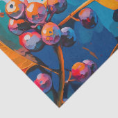 Vallooienolie geschilderd. Abstract herfstblad Tissuepapier (Detail)